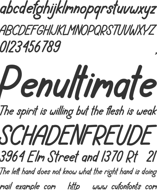 Happy Camping font preview