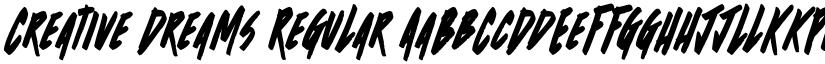 Creative Dreams Regular font