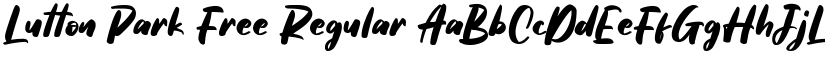Lutton Park Free font download