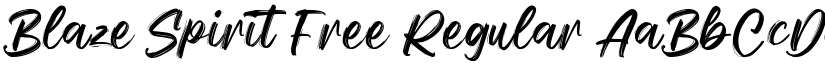 Blaze Spirit Free Regular font