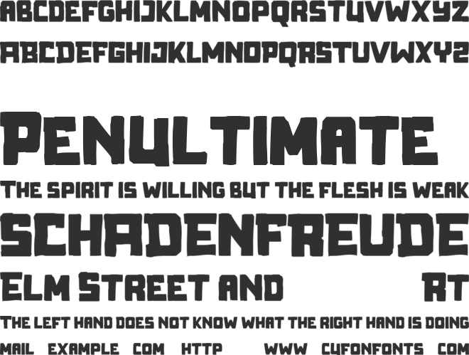 Fackers Free font preview