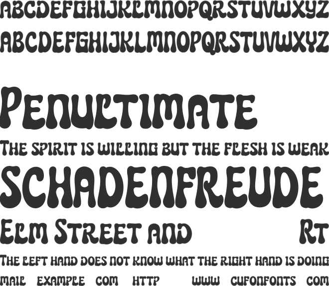 Horriblys Free font preview