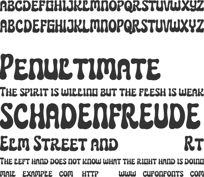 Horriblys Free font preview