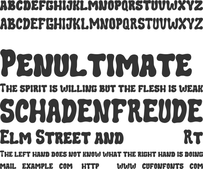 Goskha Free font preview