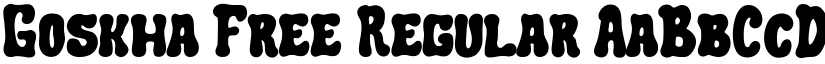 Goskha Free Regular font