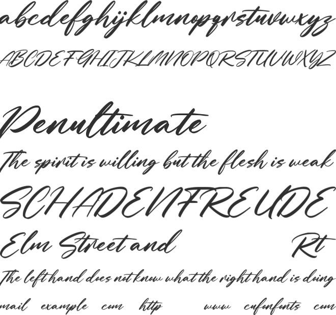 Gritts Rolly Free font preview