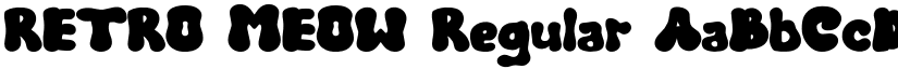 RETRO MEOW Regular font