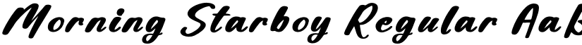 Morning Starboy Regular font