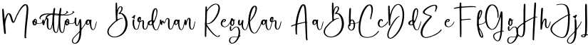 Monttoya Birdman Regular font