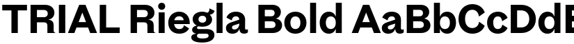 TRIAL Riegla Bold font