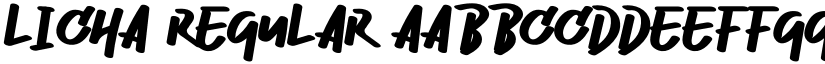 Licha Regular font