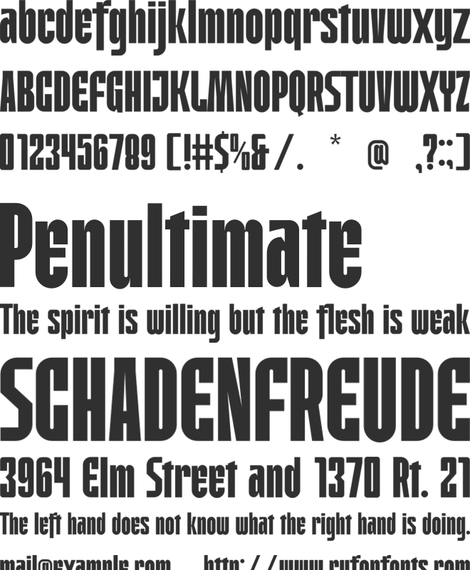 All Americans font preview