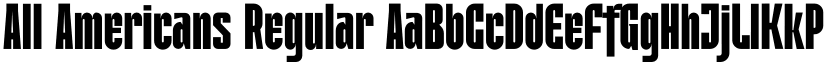 All Americans Regular font