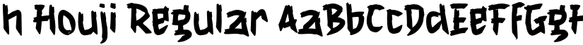h Houji Regular font