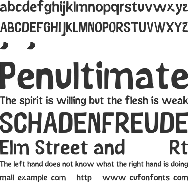 Reparade font preview