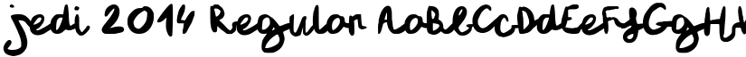 jedi 2014 Regular font