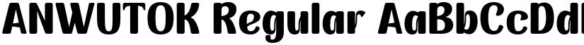 ANWUTOK Regular font