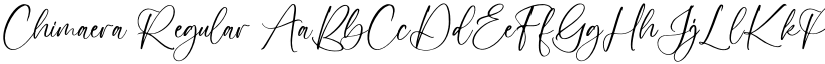 Chimaera Regular font