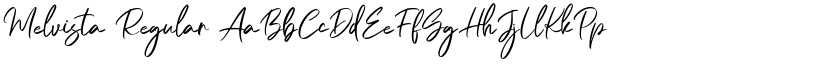 Melvista Regular font