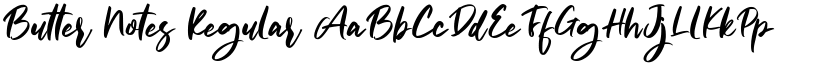 Butter Notes Regular font