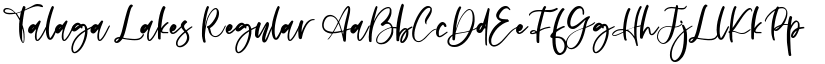 Talaga Lakes Regular font