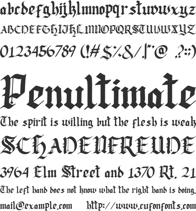 Lodeh font preview