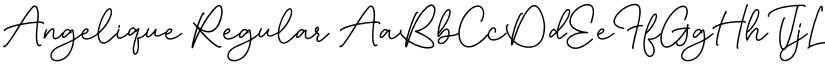 Angelique Regular font