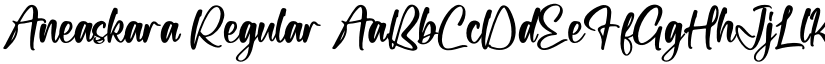 Aneaskara Regular font