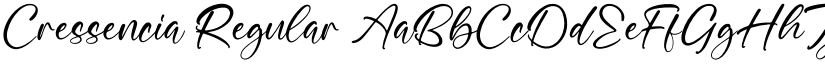 Cressencia Regular font
