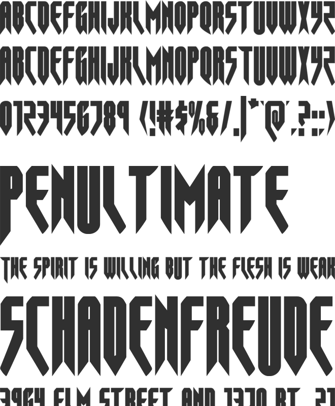 Opus Magnus Condensed font preview