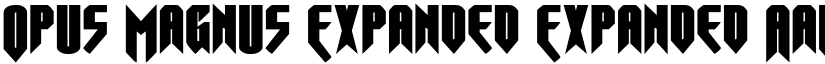 Opus Magnus Expanded Expanded font
