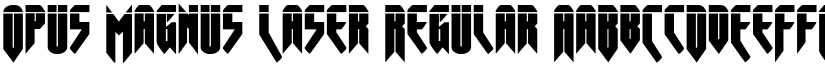 Opus Magnus Laser Regular font