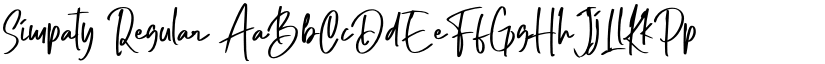 Simpaty Regular font