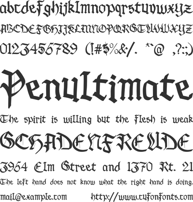 Black Lonthe - Personal Use font preview