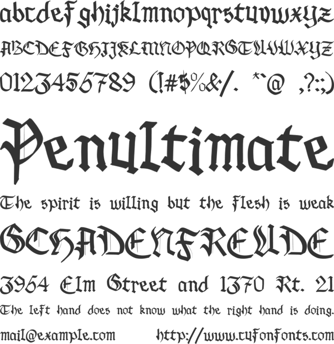 Black Lonthe - Personal Use font preview