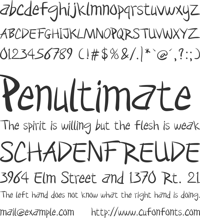 Rooters font preview