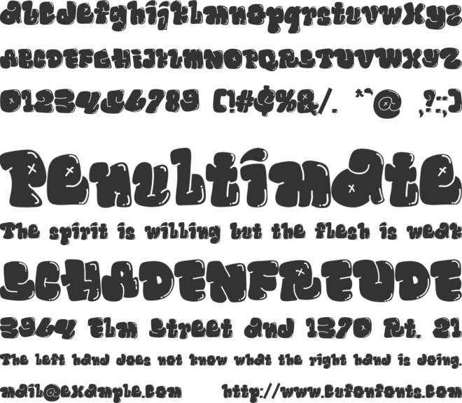 Funny Toys - Personal Use font preview