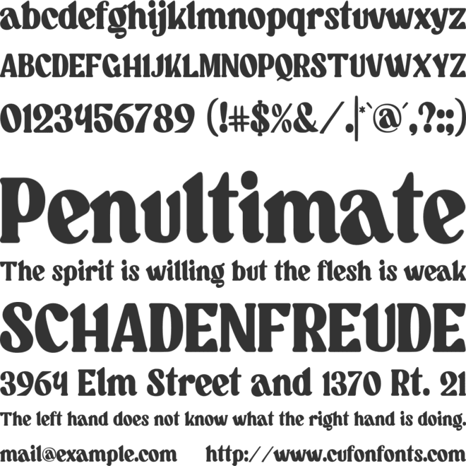 Nostalgic Remain font preview