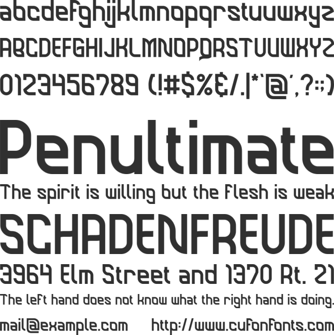 Home Furniture font preview