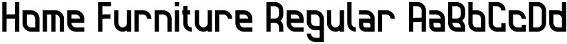 Home Furniture Regular font