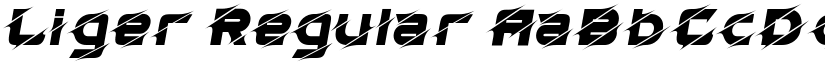 Liger Regular font