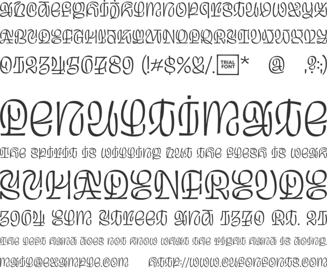 Grima-Trial font preview