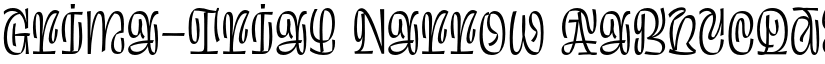 Grima-Trial Narrow font