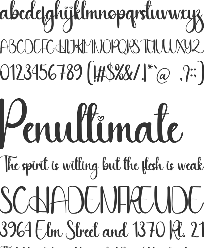 Baby Sister font preview