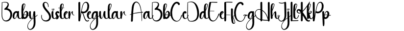 Baby Sister Regular font