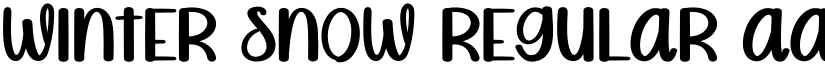 Winter Snow Regular font
