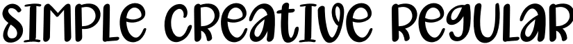 Simple Creative Regular font