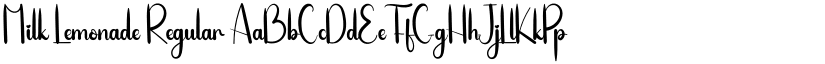 Milk Lemonade Regular font