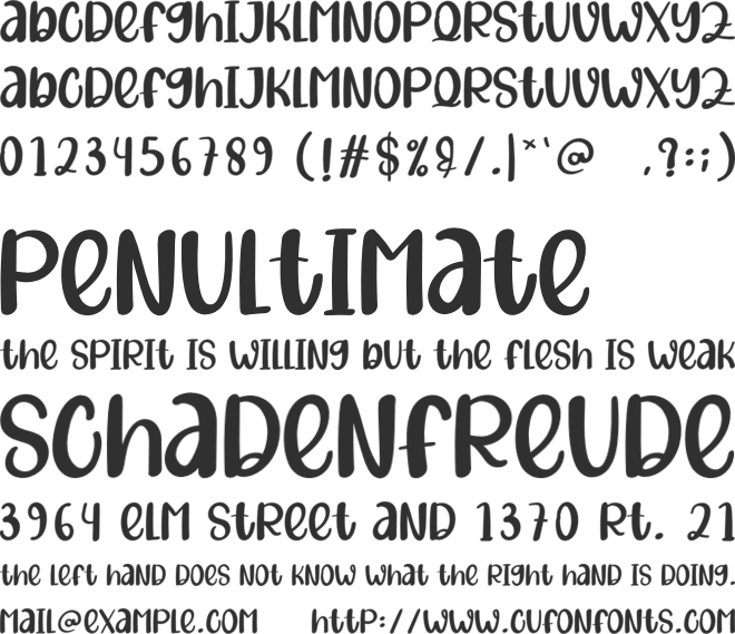 Christmas Paradise font preview