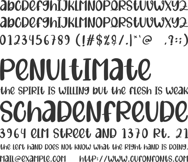 Christmas Paradise font preview